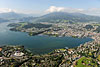 Foto 360: Die Touristenmetropole Luzern.