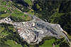 Foto 475: Baustelle Lötschberg-Basistunnel bei Frutigen im Kandertal BE  im Jahr 2004.