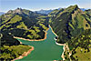 Foto 257: Der Stausee Lac de l Hongrin beim Col des Mosses - Pass.