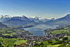 Foto 262: Der Küssnachtersee mit Küssnacht am Rigi.