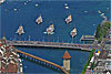 Foto 117: Die fünf historischen Raddampfer des Vierwaldstättersees posieren vor der Luzerner Seebrücke Bild 1792.