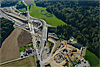 Foto 37: Ausbau der Nordumfahrung Zürich. Blick auf die Baustelle beim Nordportal des Gubristtunnels.