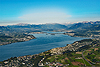 Foto 153: Der Zürichsee mit Wädenswil im Vordergrund.